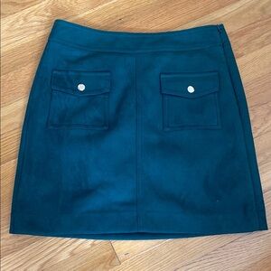 LOFT Green Mini Pencil Skirt for Casual Wear
